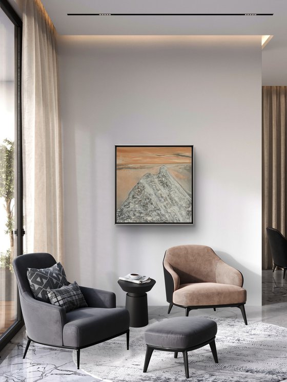 „Where silence dwells“ 74x74x4 cm