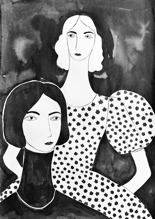Two women by Oksana Fedchyshyn