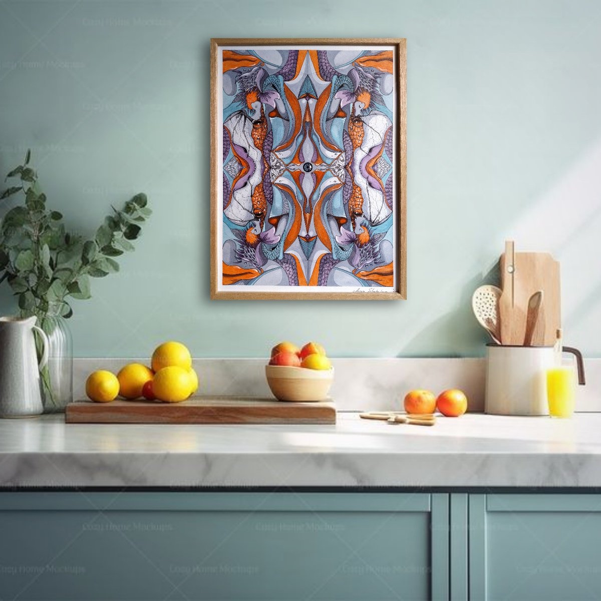 Abstract Watercolour By Anna Shabalova, 13 X 17, Kaleidoscope, Original Artwork