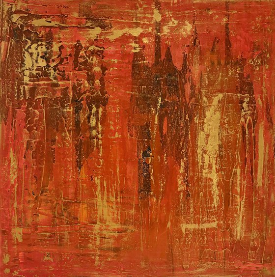 Hand-painted Red Gold