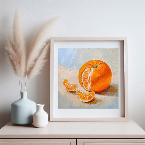 Still life with tangerine