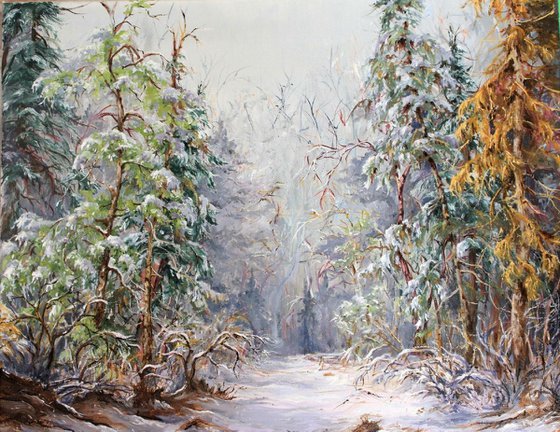 Into the white forest