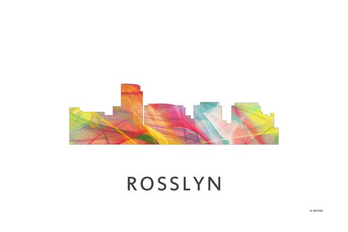 Rosslyn Virginia Skyline WB1 by Marlene Watson
