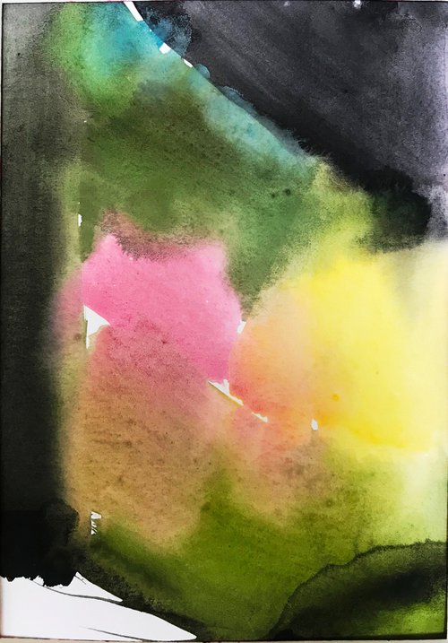 Landscape 'Misty Watercolour Memories' I by Maxine Anne  Martin