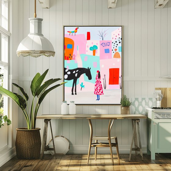 Girl and Horse