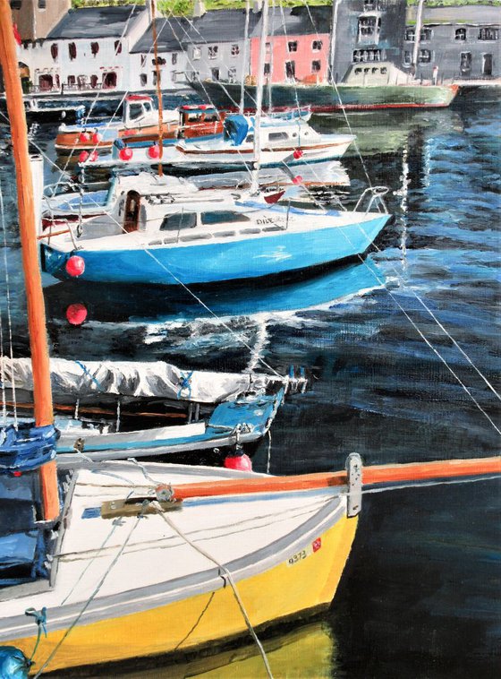 Yachts in Castletown Harbour - Isle of Man