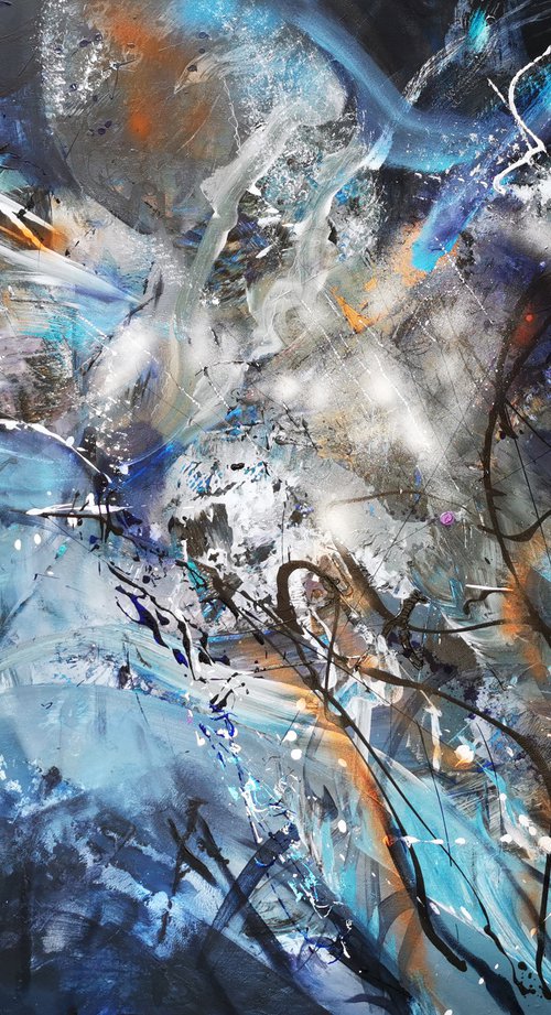 Gigantic XXL painting large scale masterpiece dreams childhood game light and vibrations by master Kloska by Kloska Ovidiu