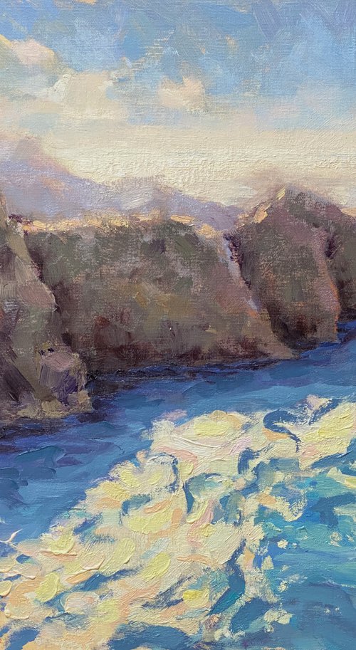 Morning Light Point Lobos Seascape by Tatyana Fogarty