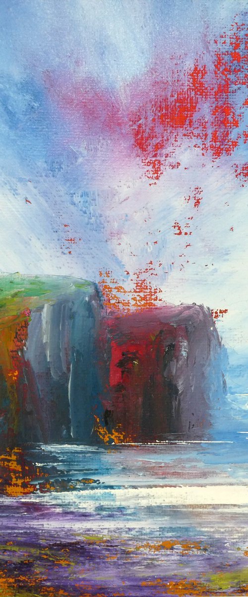 Orkney Sea Cliff Colours 1 by oconnart