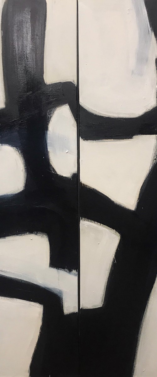 Post Scriptum 1111. Diptych by Romuald Mulk Musiolik