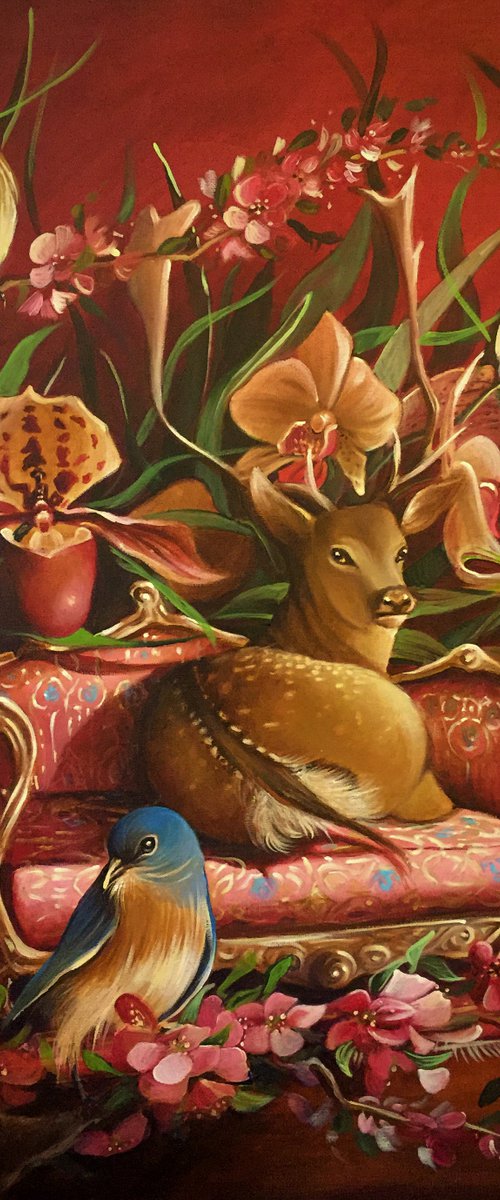 Noblesse oblige - original acrylic on canvas - 50 x 61 cm / 20 x 24 inches by Valentina Toma' aka Zoe Chigi