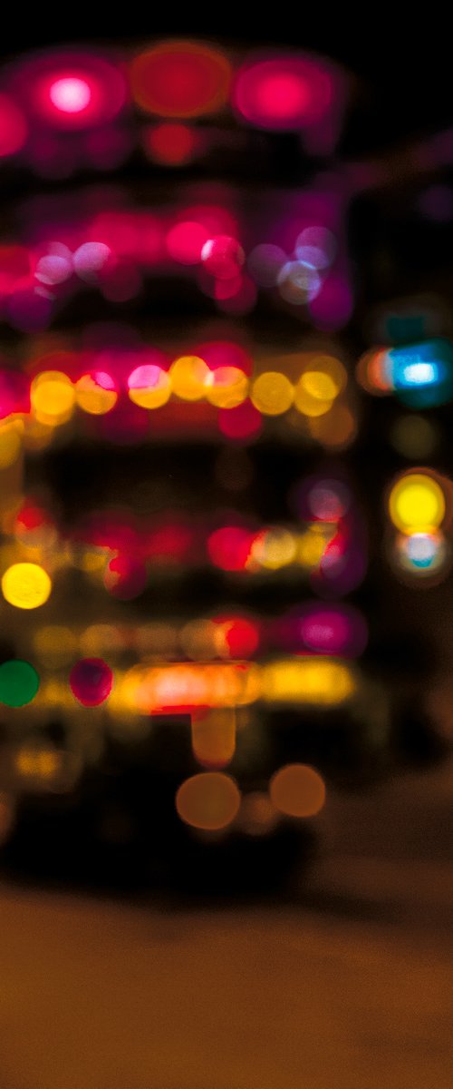 City Lights 9. Limited Edition Abstract Photograph Print  #1/15. Nighttime abstract photography series. by Graham Briggs