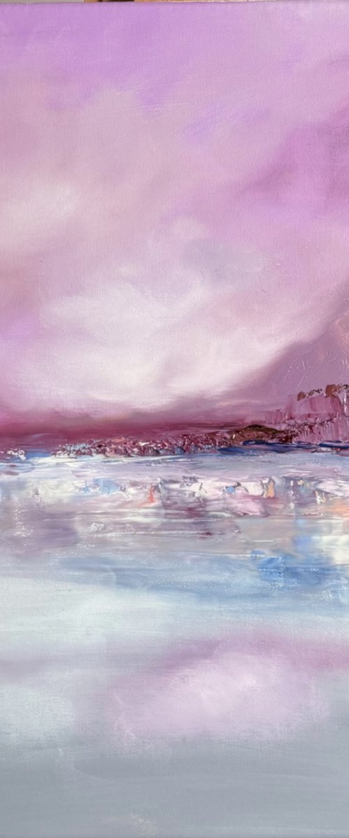 Lilac abstract by Inga Zurabiani