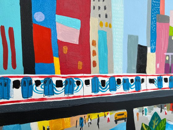 Modern Cityscape Subway