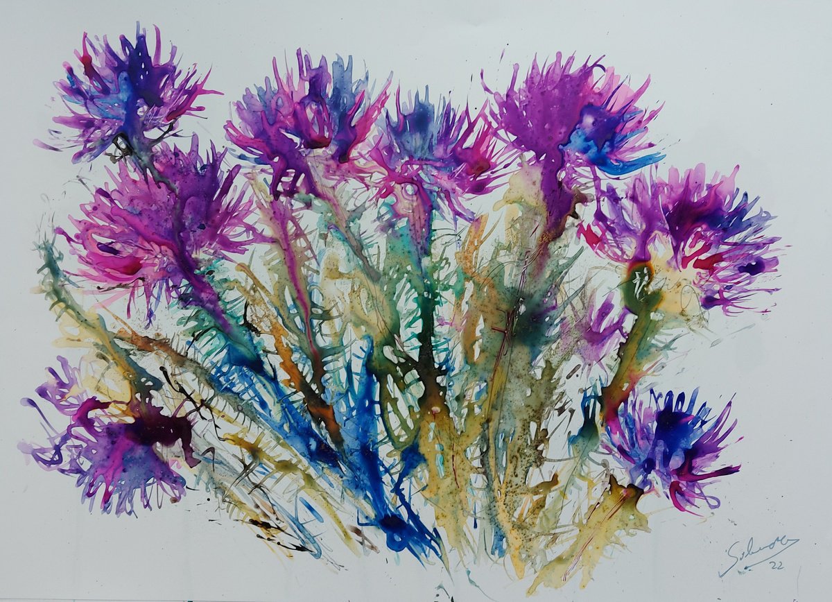 Thistles II by Silvia Flores Vitiello