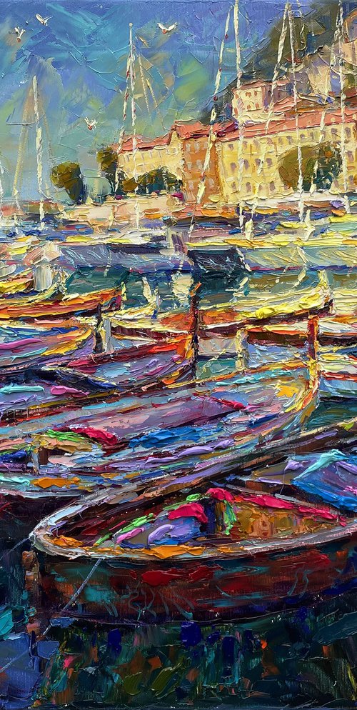 "Pier with Boats" by Evgeny Chernyakovsky
