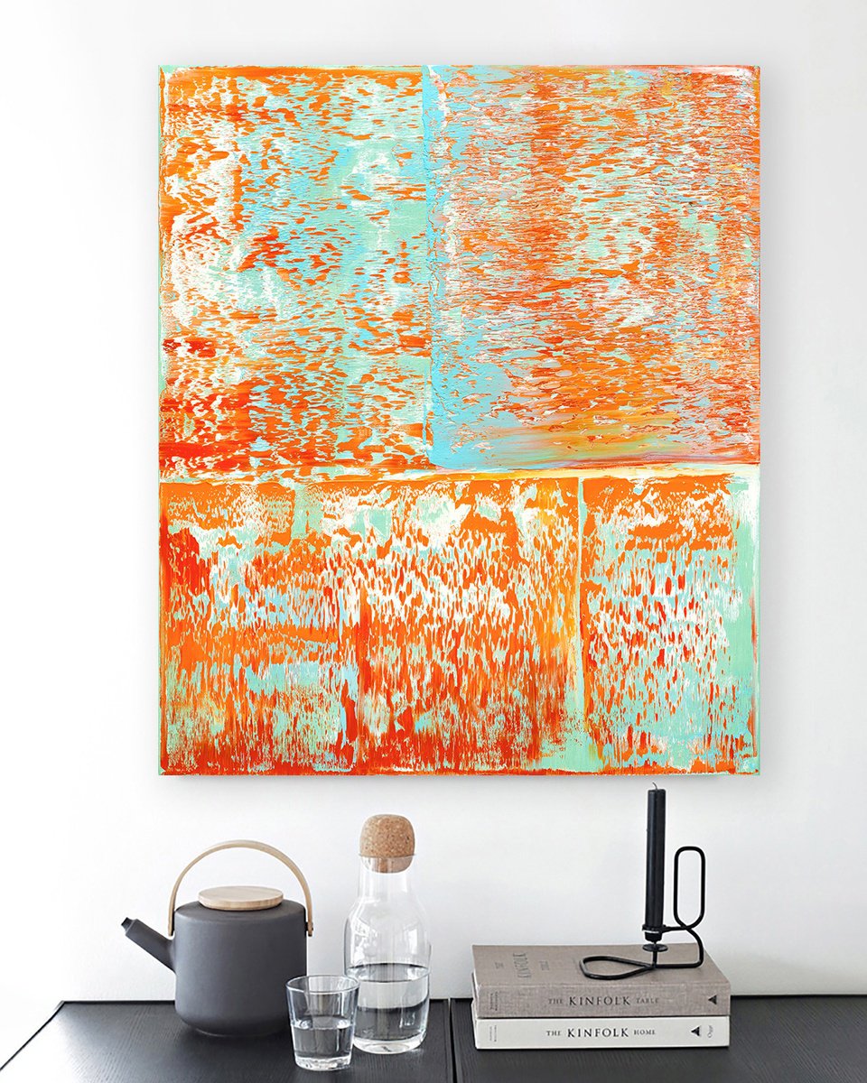 Abstract Oil Painting By Nataliia Sydorova, 22 X 26", Composition ?12, Original Artwork