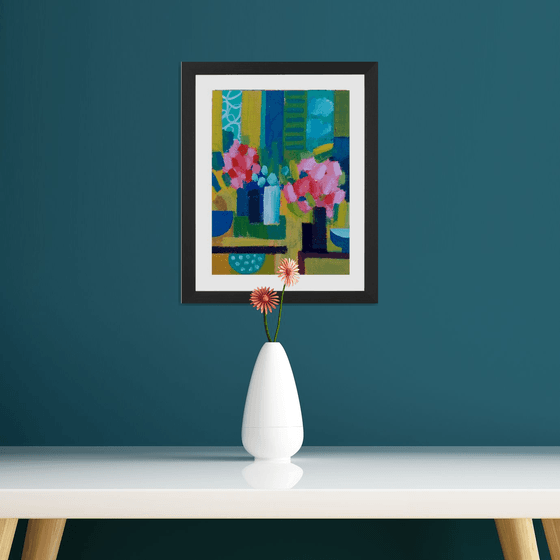 Still Life with Pink Flowers