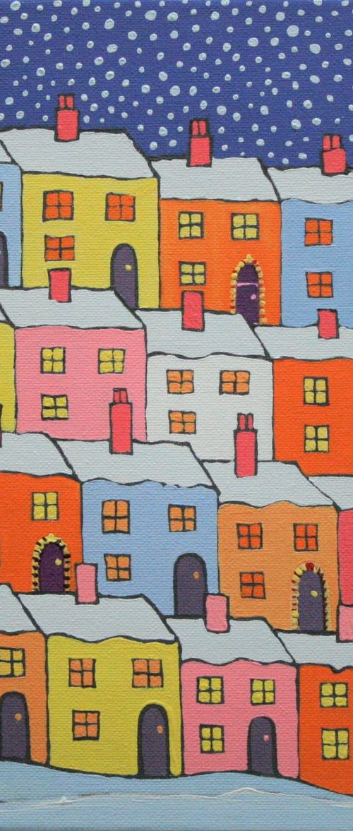Terrace Houses (1) by Linda Monk