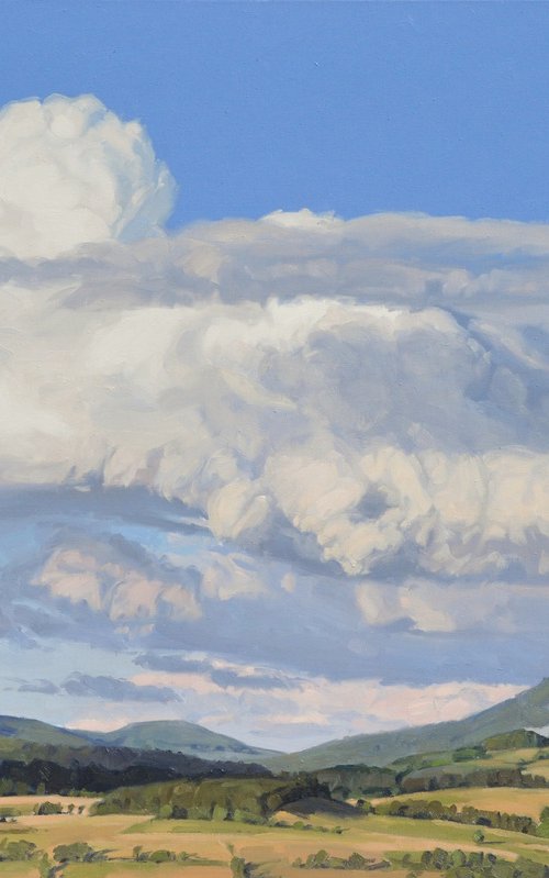 Evening light on the Jalore montain by ANNE BAUDEQUIN