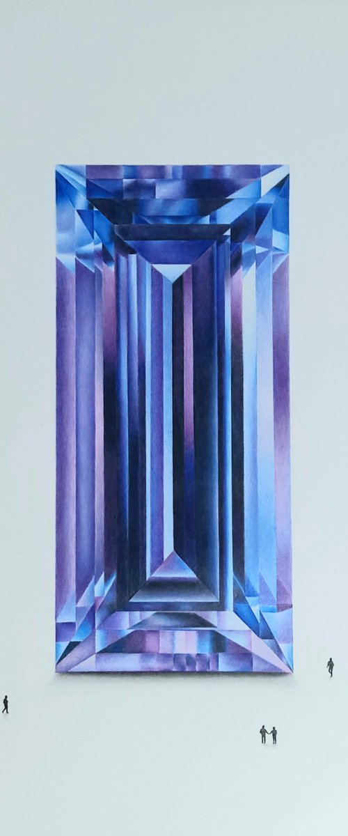Baguette Cut Fancy Diamond, A Drawing A Best Friend by Daniel Shipton