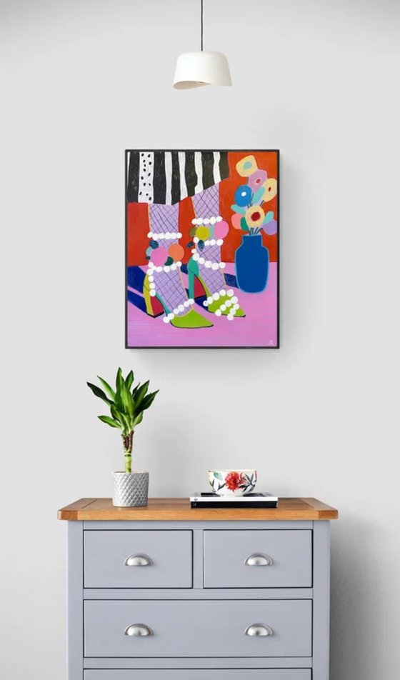 Fauvist Green High Heels