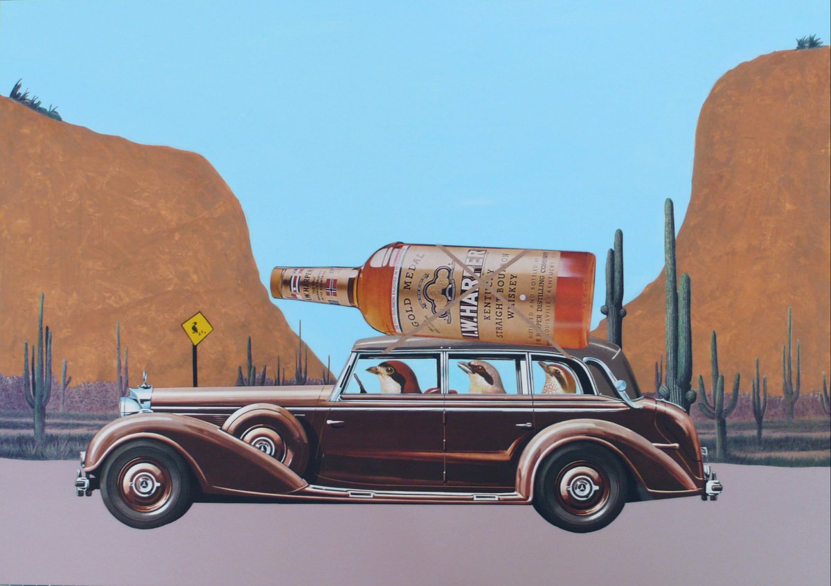 Birds and Booze on a Road Trip by Gina Ulgen