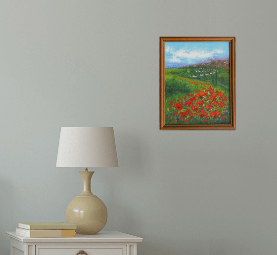 Poppies in the land
