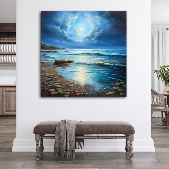 Moonlight Seascape Fantasy