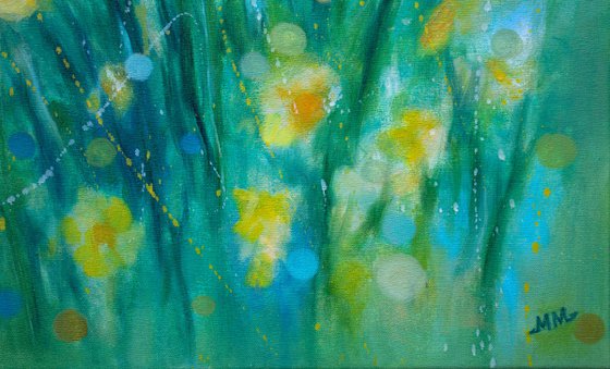 Floral Diptych Painting Breath of Spring