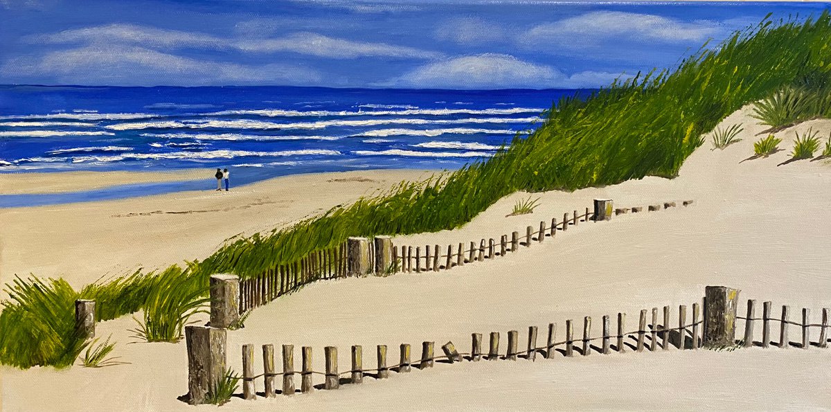 Walk On The Cape By Maggie Jukes, 24 X 12, Artwork For Sale On Artfinder