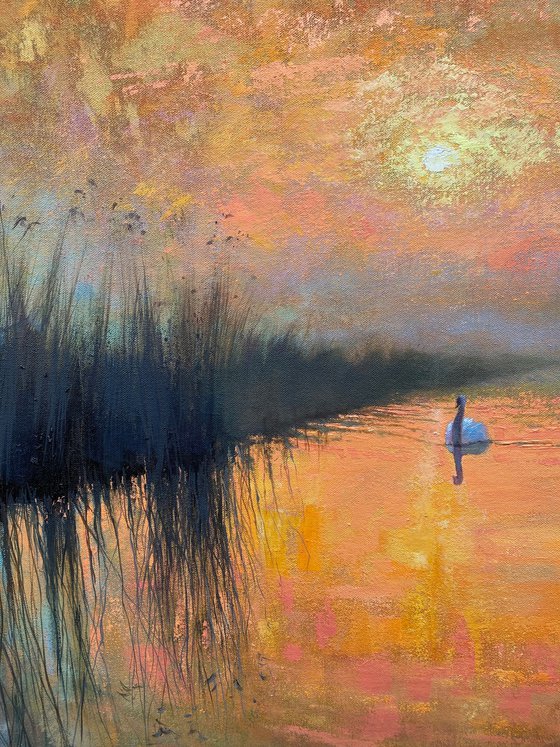 Dawn over the Long Marshes