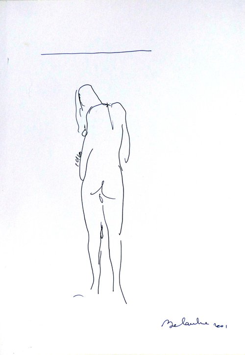 The Nude 2001-1, 21x29 cm by Frederic Belaubre
