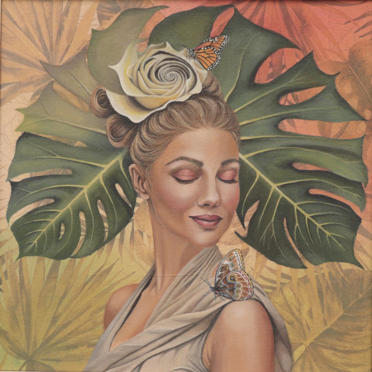  Peace Of Mind (Serena) By Zuzana Murenji Domonkos, 20 X 20, Artwork For Sale On Artfinder