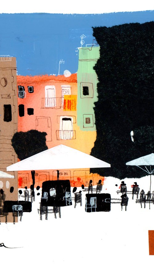 Figueras Spain Street Cafe by Anastasia Mamoshina
