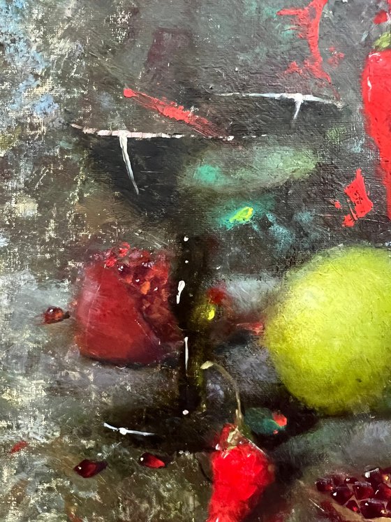 Apple Chili Pomegranate Fruit