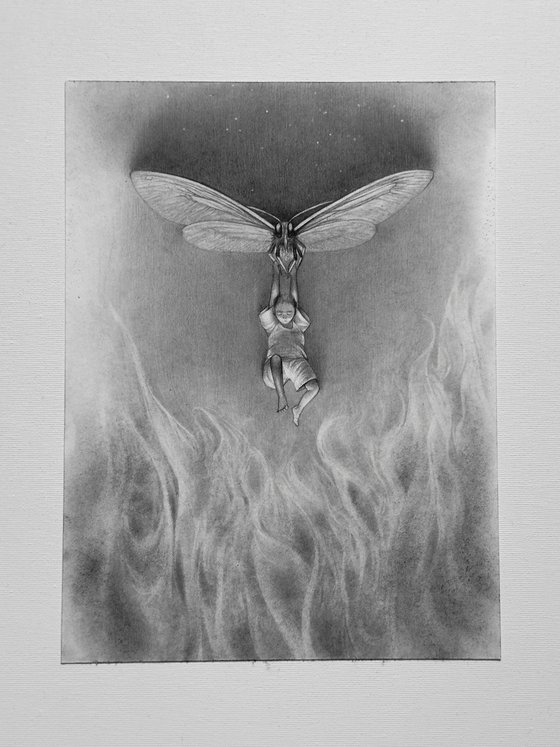 Above the abyss of fire