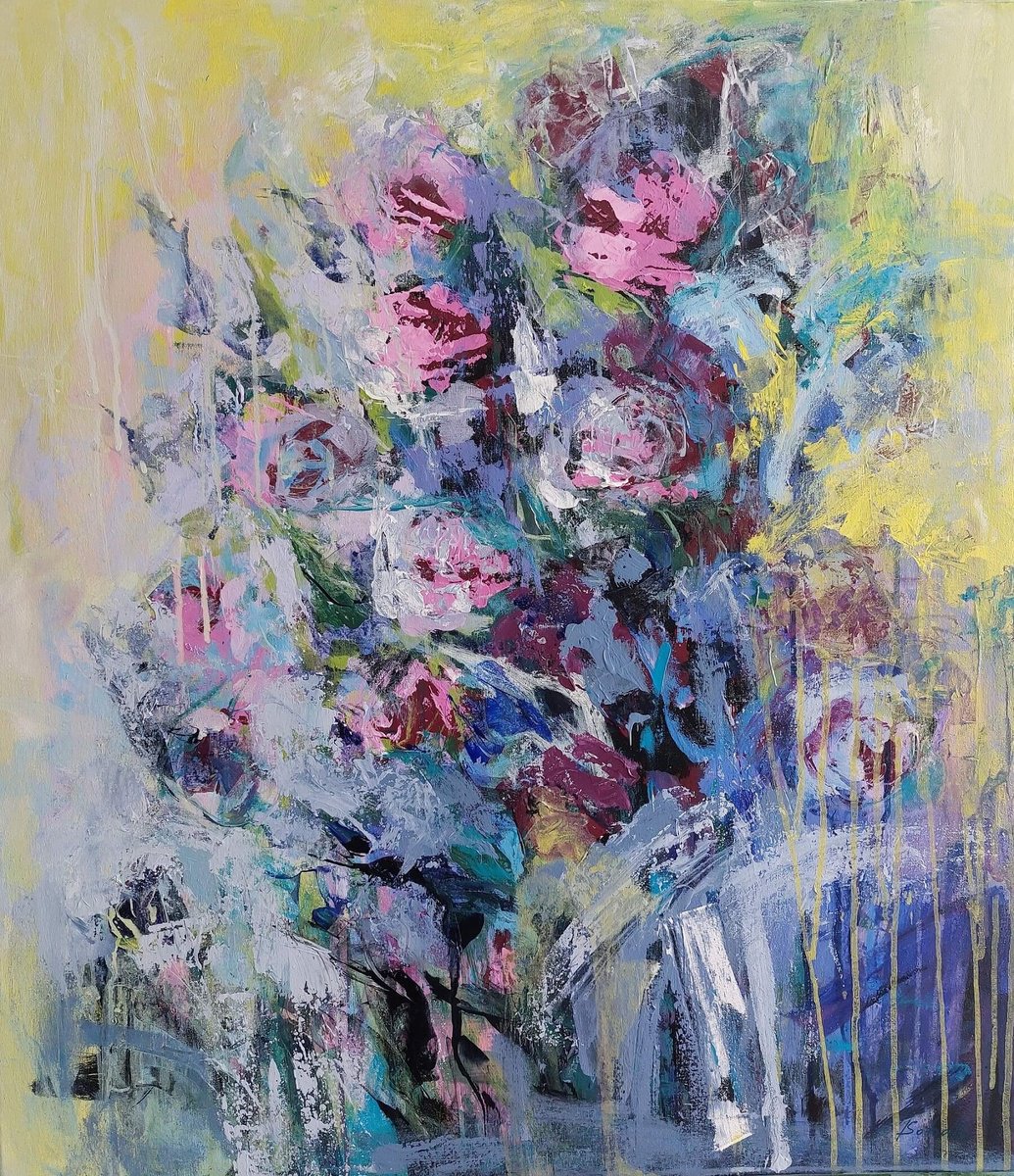  Rose Melody By Katia Solodka, 28 X 31, Artwork For Sale On Artfinder