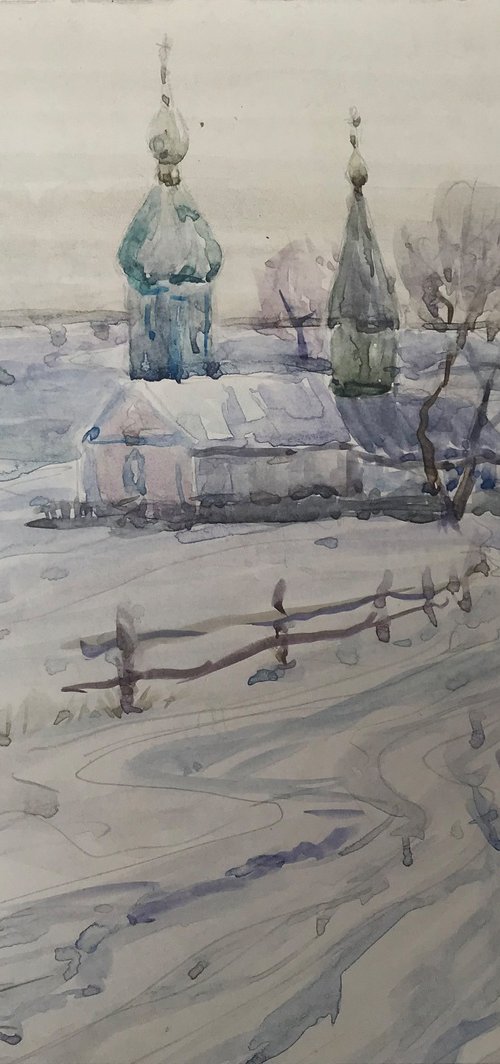 Cold winter by Viktor Mishurovskiy