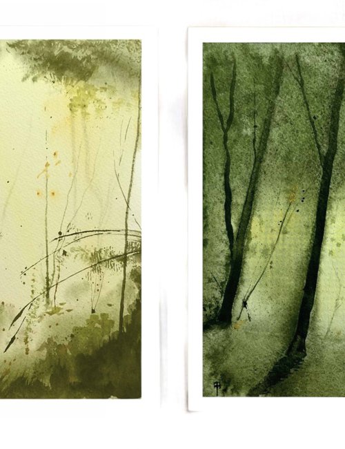 Somewhere, Illusion, dypthic by Alan Harris