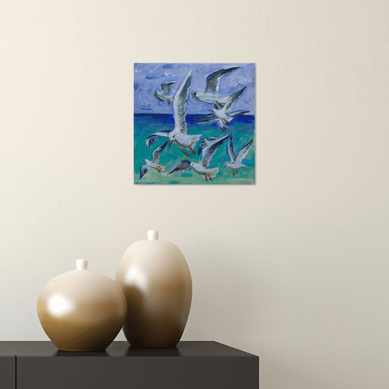 Flying birds