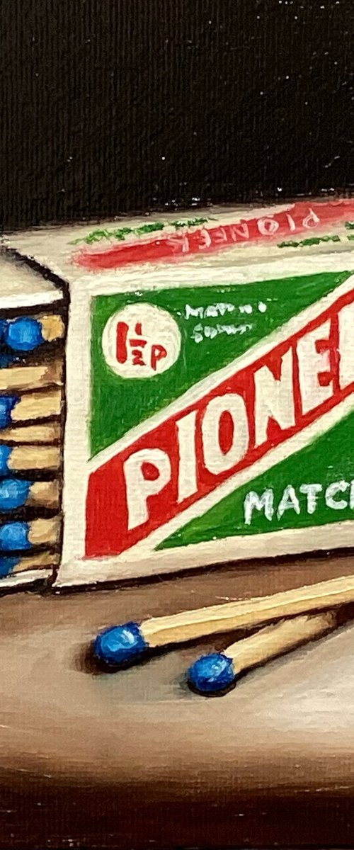 Vintage pioneer matches by Jane Palmer Art