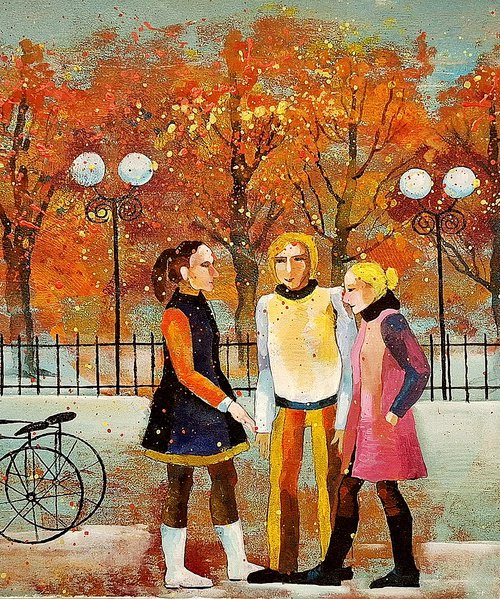 Autumn in a park by Natalia Johansson