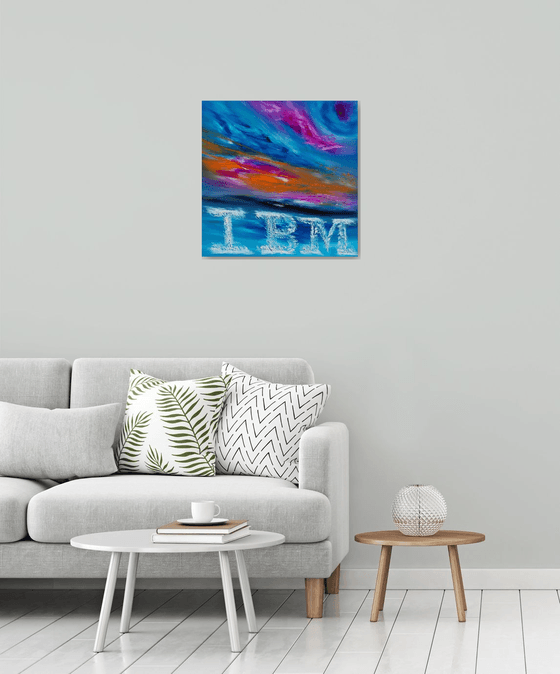 Commissioned painting - IBM on the sky