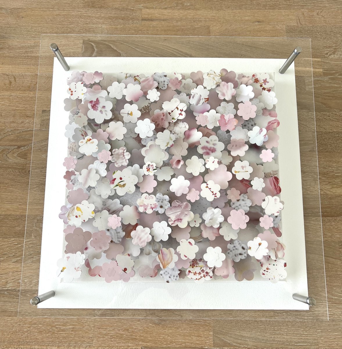 Urban And Pop Sculpture , Bloom & Blush By Angelika Millmaker, 20 X 20, Artwork For Sale On Artfinder