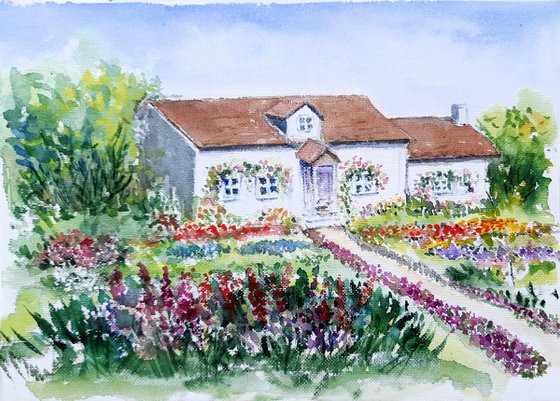 The English Country side Cottage garden