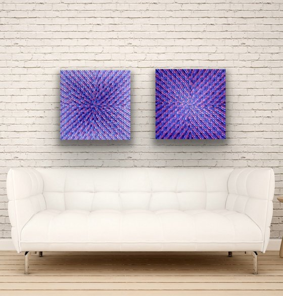 Purple dreams diptych