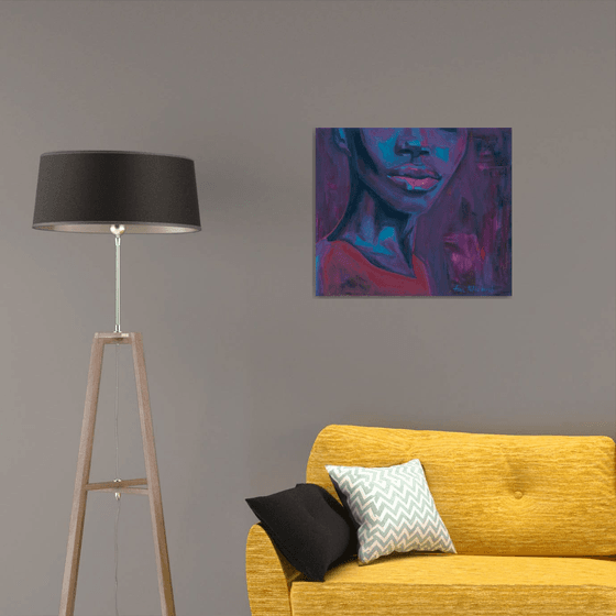 Afrocentric Dopamine Art — Purple