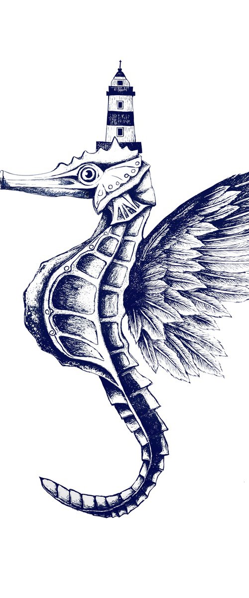 Winged Seahorse by Evgenia Smirnova