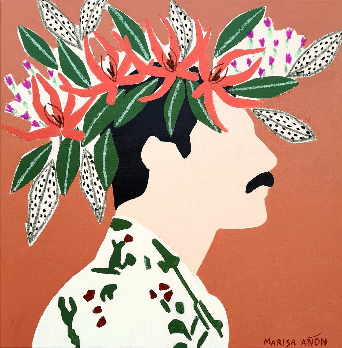 Head Flowers Freddie by Marisa An